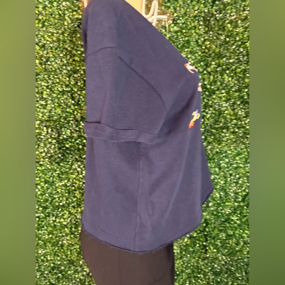 Anthropologie Maeve Beach Embroidered Sweatshirt Tee Size S - Picture 6 of 14